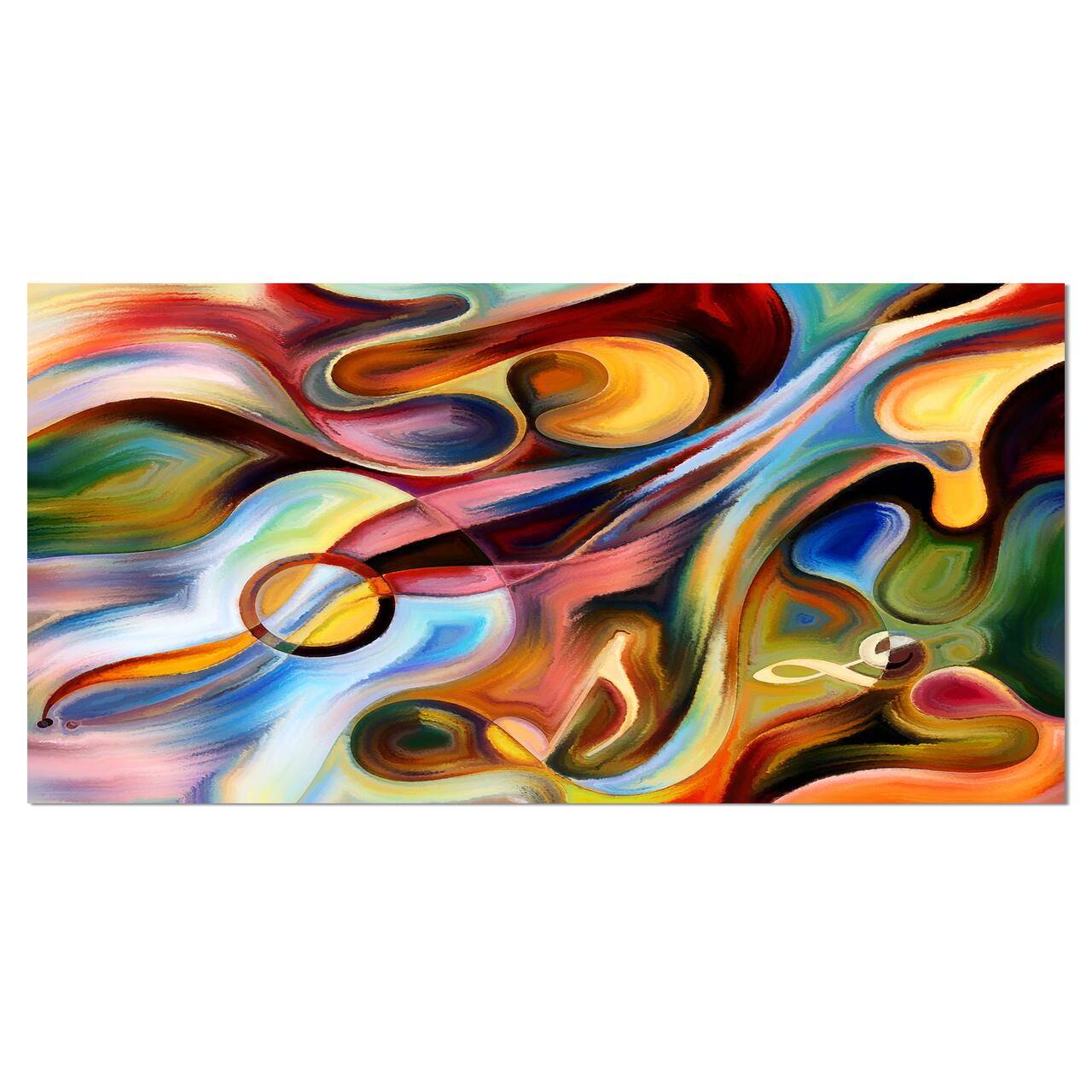 Designart - Music beyond the Frames - Music Canvas Art Print